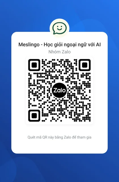 Zalo QR code — Meslingo group